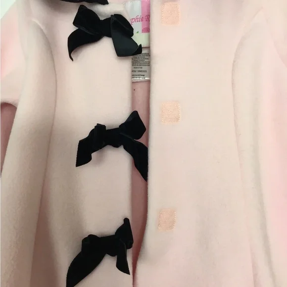 Pink Fleece Swing Coat Toddler Size 18M by Sophie Rose - Picture 5 of 5